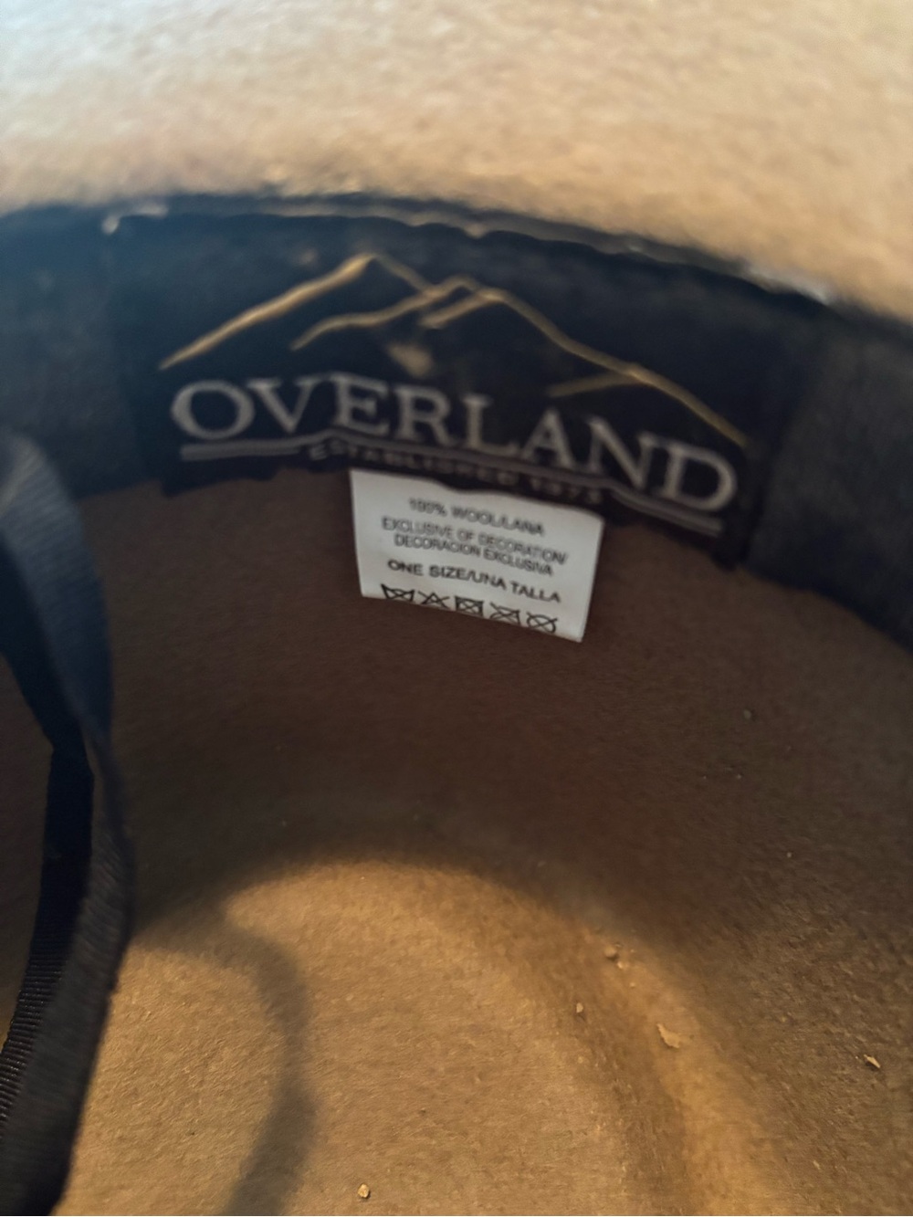 Overland Brown Felt Hat with Feather Trim - Picture 7 of 9